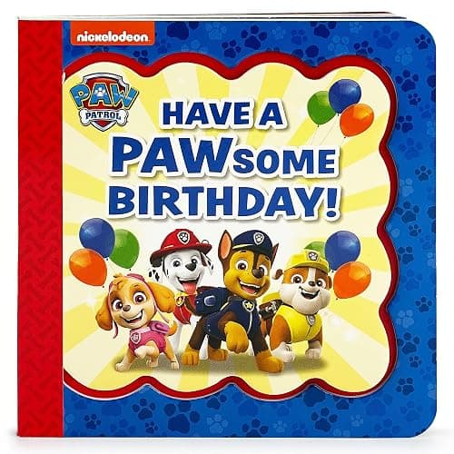 Paw Patrol Happy Pawsome Birthday; Greeting Card Board Book with Personalization Flap, Gifts for Birthdays (Little Bird Greetings) - Image 1
