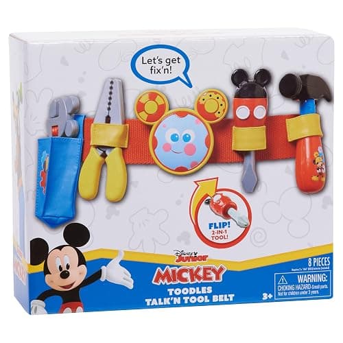 Disney Mickey Toodles Talk'n Toolbelt Kids Play Tool Accessories thumbnail 4