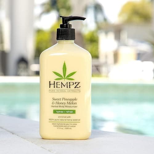 Hempz Sweet Pineapple & Honey Melon Moisturizing Skin Lotion, Body Moisturizer with Jojoba, Natural Extracts, Vitamin A and E, 17 oz, 2 Pack Bundle thumbnail 5