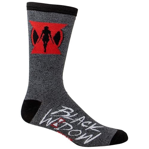 Black Widow Movie Symbol Crew Socks thumbnail 2