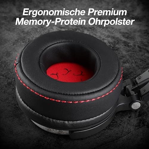 OneOdio Over Ear Kopfhörer mit Kabel, HiFi Studiokopfhörer mit Hi-Res, 50mm Treiber, Share-Port, Große Ohrmuscheln, 6,35 & 3,5mm Klinke, Geschlossene DJ Headphones für Podcast, Handy, PC (Pro 50) thumbnail 6