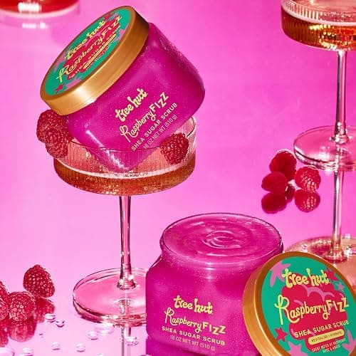 Tree Hut Raspberry Fizz Body Scrub, Exfoliating Sugar Scrub, Vegan, 18 Oz | Exfoliating & Nourishing with Shea Butter & Essential Oils, Body Exfoliator for All Skin Types, Self Care Gifts for Women thumbnail 7