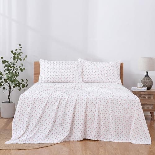 Modern Threads Silky Soft Microfiber and Wrinkle Free Sheets - Luxurious Microfiber Bed Sheets Includes Flat Sheet, Fitted Sheet with Deep Pockets, & Pillowcases Ivory, Full thumbnail 3