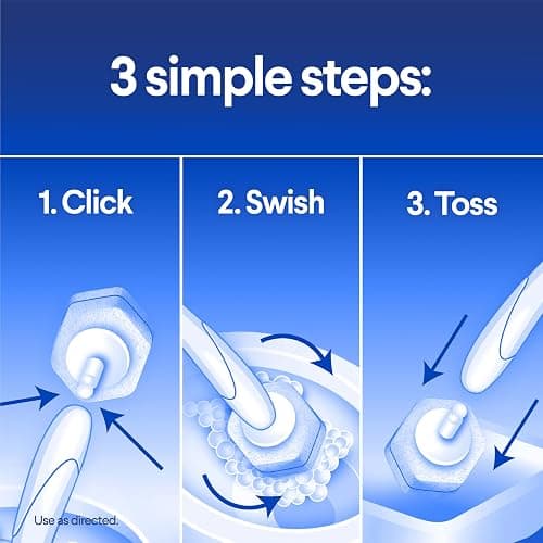 CLOROX Scentiva ToiletWand Toilet Cleaner Refills, Toilet brush, Coconut and Waterlily, 10 Count thumbnail 4