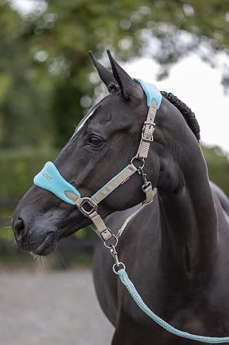 LeMieux Vogue Fleece Headcollar - Halter & Leadrope - Extra Padding, Adjustable at Curb and Poll Strap thumbnail 2
