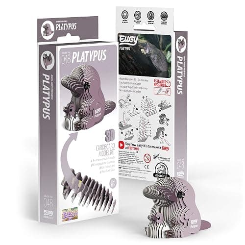 EUGY 048 Platypus Eco-Friendly 3D Paper Puzzle [New Seal] thumbnail 3