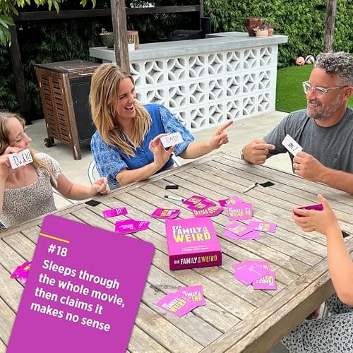 Our Family is So Weird | A Family Card Game to Decide Who’s Most Likely To | 150 Prompt Cards, 6 Dry-Erase Boards & Markers, 3+ Players, Family Game Night, Screen-Free Activity, Thanksgiving Activity thumbnail 2