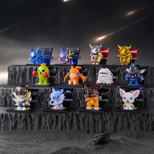 POP MART Digimon Adventure Fridge Magnet Series Blind Box Figures, Random Design Action Figures Collectible Toys Home Decorations, Holiday Birthday Gifts for Girls and Boys, Single Box thumbnail 2