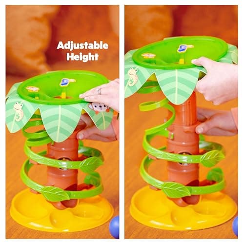 Bright Starts Tropical Twirl Ball Play Toy with Lights & Music, 5 Balls Included, Unisex, 6 Months+ thumbnail 5