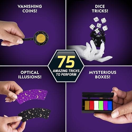 NATIONAL GEOGRAPHIC Mega Magic Set - More Than 75 Magic Tricks for Kids to Perform with Step-by-Step Video Instructions for Each Trick Provided by a Professional Magician (Amazon Exclusive) thumbnail 3