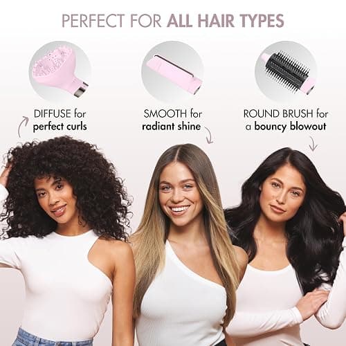 BaBylissPRO StyleSwitch Ionic Multi-Styler, Air Styler and Hair Dryer, Lightweight Hot Air Brush with 5 Attachments, Automatic Dual Voltage thumbnail 4