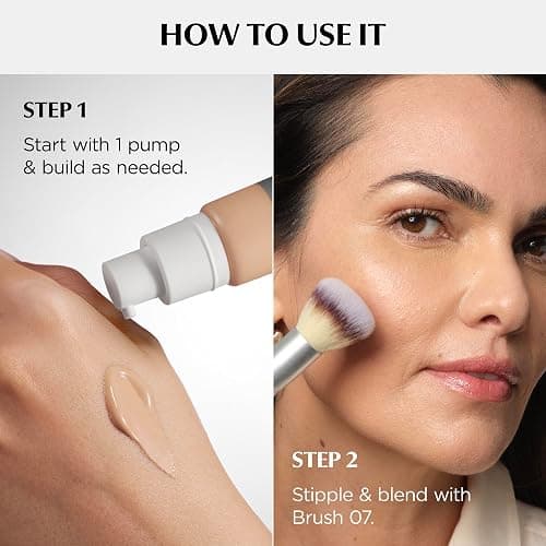 IT Cosmetics CC+ Cream with SPF 50+ Full Coverage Foundation Natural Finish | Color Correcting Foundation + Concealer - Anti-aging Hydrating Serum, Hyaluronic Acid + Niacinamide, Perfect for Mature Skin thumbnail 13