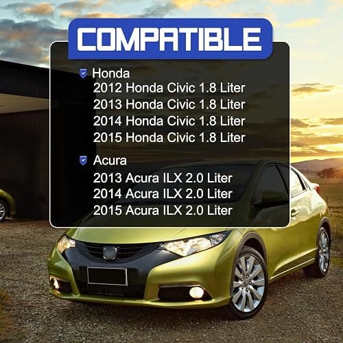 Air Cleaner Intake Hose Tube with Clamps for 2012-2015 Honda Civic 1.8L 2013-2015 Acura Ilx 2.0L (OEM# 17225-R1A-A01) thumbnail 2
