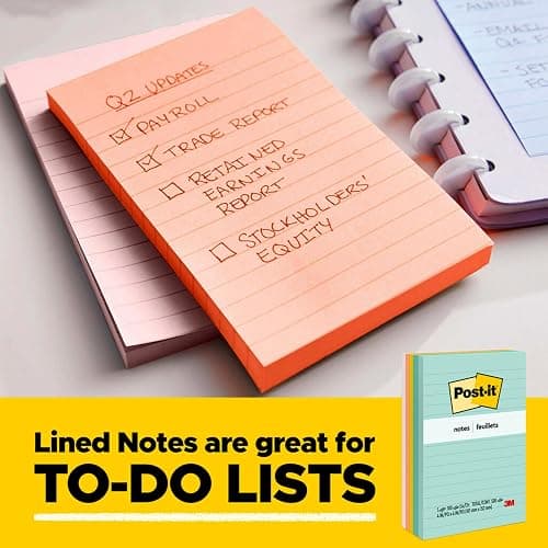 Post-it Notes, 1.5x2 in, 24 Pads, America's #1 Favorite Sticky Notes, Beachside Café Collection, Pastel Colors, Clean Removal, Recyclable thumbnail 10
