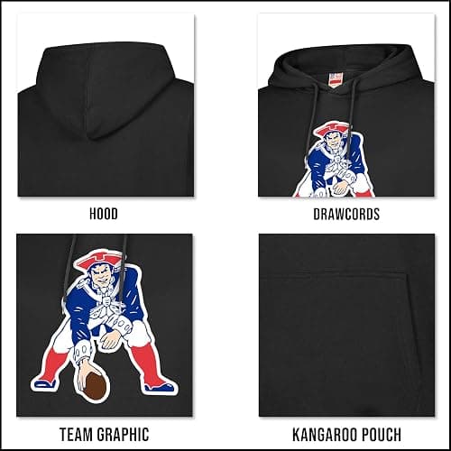 Ultra Game Mens NFL Official Super Soft Throwback Hoodie Sweatshirt thumbnail 4