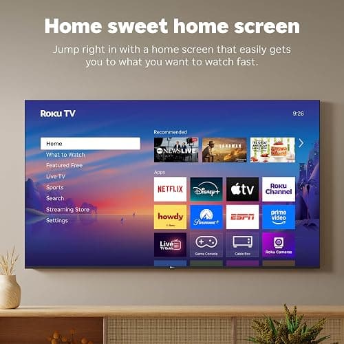 Roku Smart TV 2025 – 43-Inch Select Series, 4K HDR TV – RokuTV with Enhanced Voice Remote – Flat Screen LED Television with Wi-Fi for Streaming Live Local News, Sports, Family Entertainment thumbnail 8