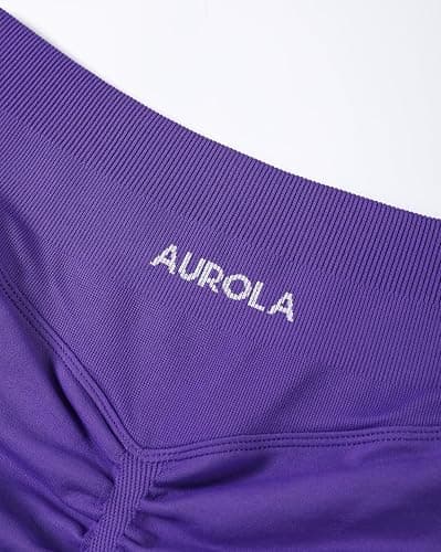 AUROLA Influence Workout Shorts for Women,2.5 3.5 4.5 5.5 6.5 No Roll Up Squat Proof Scrunch Seamless Compression Gym Short thumbnail 3
