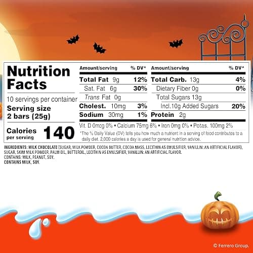 Kinder Chocolate, Milk Chocolate Bar with Creamy Milky Filling, Individually Wrapped, Snack Size, 20 Count Bag, 8.8 oz thumbnail 2