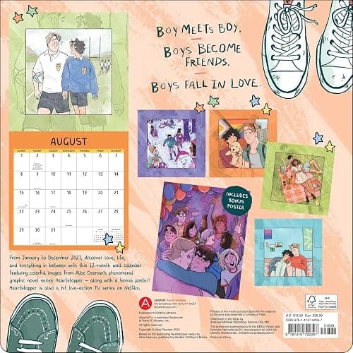 Heartstopper 2027 Wall Calendar with Bonus Poster thumbnail 2