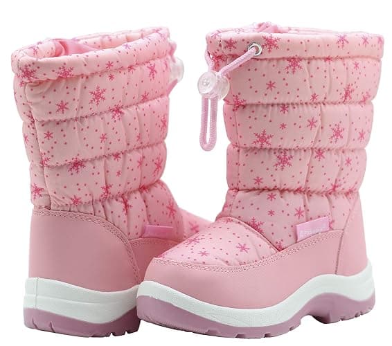 Apakowa Kid's Girls Cold Weather Snow Boots (Toddler/Little Kid) thumbnail 7