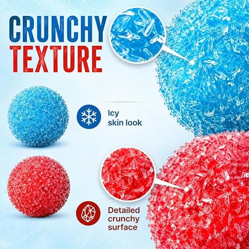 2PCS Crunchy Squishy Stress Ball, Waxberry Moldable Crunchy Stress Balls | Ice Skin Fidget Sensory Toy for Stress Relief, Satisfying Squishy Relaxing Fidget Sensory, Stress Relie thumbnail 4