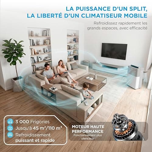 MIDEA Climatiseur PortaSplit Mobile Silencieux 4-in-1| 12000 BTU | Chauffage et Climatisation Portable Prêt à Poser 3,5kW- Clim Mobile avec rafraîchisseur, déshumidificateur, chauffage,ventilateur thumbnail 9