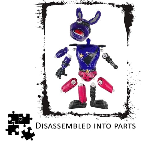 Toysvill 8 pcs Inspired by Game Five Night Toys | Ultimate Custom Night Collection | FNAF Action Figure [Withered Bonnie, Orville, Mangle, Gator, Happy Frog, Roxanne Wolf, Chica, and Music Man] thumbnail 4