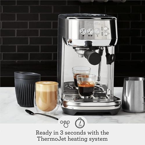 Breville Bambino Plus Espresso Machine BES500OLT, Olive Tapenade thumbnail 2