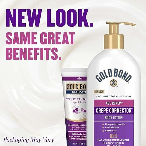 Gold Bond Age Renew Crepe Corrector Body & Face Lotion, Replenishing & Smoothing Formula, 14 oz., Packaging may vary thumbnail 2