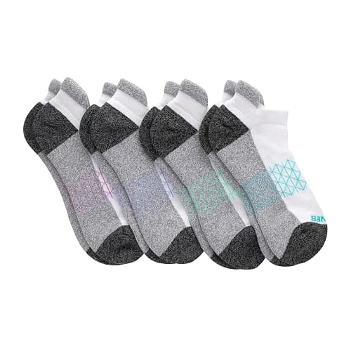 Hanes Women's Cushioned No Show Tab Socks (4-Pairs) thumbnail 3