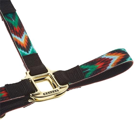 Weaver Equine Nylon Horse Halter, Patterned Webbing, Adjustable Chin & Throat Snap Halters for Horses, Equine Tack,Average Size, Chevron thumbnail 5