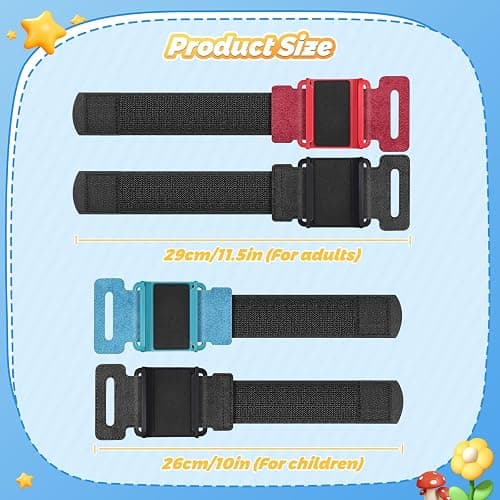 4 Pack Wrist Bands for Nintendo Switch Just-Dance 2026 2025 2024 2023 and for Zumba Burn It Up for Joy-Con, Adjustable Elastic Straps Switch Dance for Switch/OLED Joypad Controller for Adult and Kids thumbnail 5