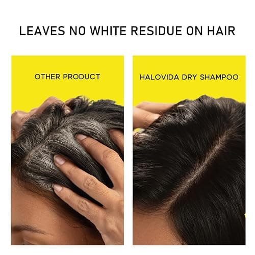 HALOVIDA Dry Shampoo for Women, Invisible Dry Scalp Shampoo Spray for Dark Hair Leaves No White Residue, Absorb Oils, Volumizing & Refresh Hair for 72 Hours, 5.07 Fl Oz thumbnail 2