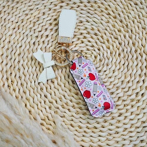 Haevola Cute Chapstick Holder Keychain for Women – Lip Balm & Lip Gloss Holder Keychain Accessories Gift, Purse Charm Clip thumbnail 4