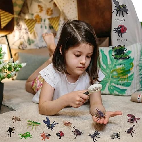 YZXODN 102 Pack Mini Bug Toys, Realistic Insect Toys Figures for Kids,Fake Plastic Bugs for Education Themed Insect Party, Classroom Reward, Gardening Decoration thumbnail 4