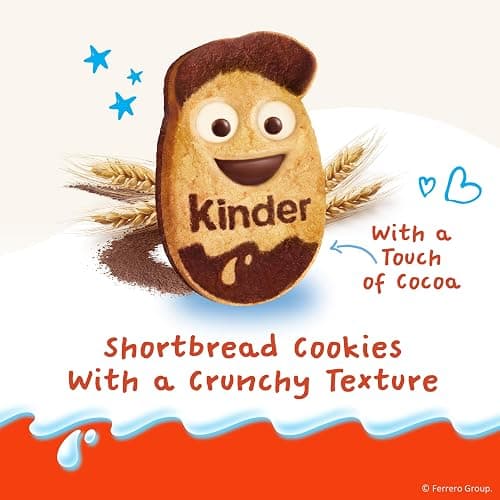 Kinder Kinderini Shortbread Cookies, Crunchy Biscuits Snack with Fun Expressions, Resealable Bag, 8.8 oz thumbnail 3