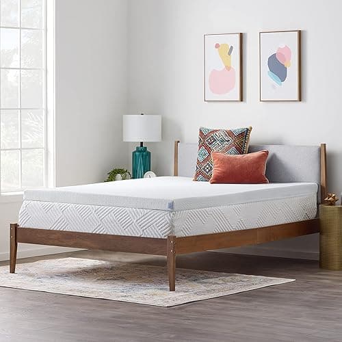 Linenspa 3 Inch Gel Infused Memory Foam Mattress Topper with Removable Cover – Ventilated and Breathable – Washable Cover - Twin XL thumbnail 3