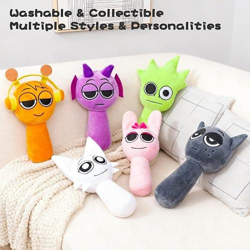BESTVIVE Plush Figure Toys for Kids, 6PCS Horror Games Plushies Toy for Fans Soft Stuffed Animal Pillows Doll Christmas thumbnail 5