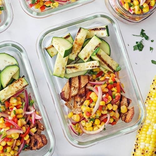 24pc Set Glass Food Storage Containers & Bowls with Airtight Lids - Leakproof BPA-Free Meal Prep Airtight Stackable Lunch Boxes, Kitchen Pantry & Storage Organizers - Microwave Freezer Dishwasher Safe thumbnail 8