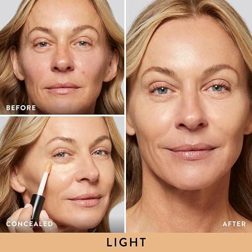 LAURA GELLER NEW YORK The Ideal Fix Concealer - Light - Buildable Medium to Full Coverage Liquid Concealer - Covers Under Eye Dark Circles & Blemishes - Long-Lasting thumbnail 2