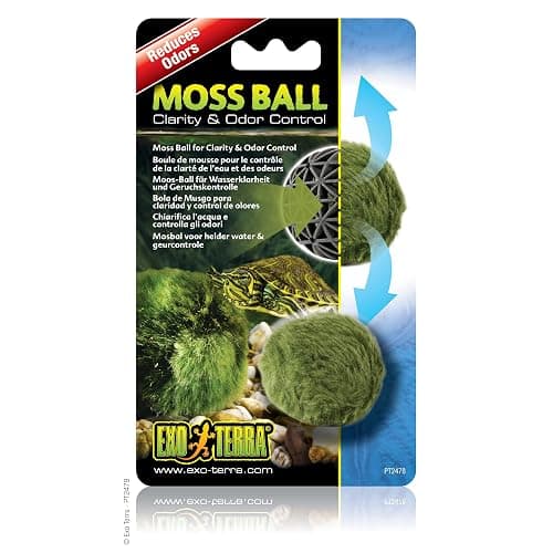 Exo Terra Moss Ball Water Clarity & Odor Control for Aqua-Terrariums, Green - Image 1