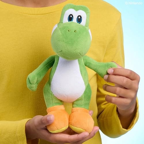Super Mario™ Small Plush Yoshi, 10-Inch Collectible Plush | Toy Character with Super-Soft Fabrics, Kids Toys by Just Play, Ages 3+ thumbnail 2