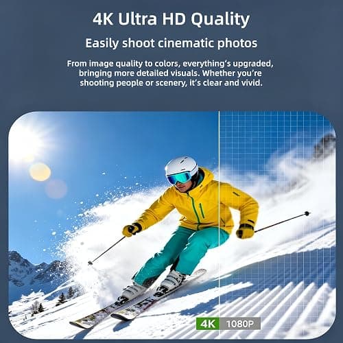 IRTANG 4K Vlogging Pocket Camera with 330° Rotating Lens & Face Tracking, Portable Pocket Digital Camera for YouTube ＆ TikTok with 128GB Card, Handheld Camera Tripod ＆ Carrying Bag (Pink) thumbnail 2