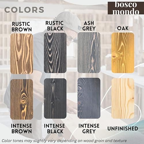 BoscoMondo Solid Wood Fireplace Mantel Shelf, Floating Mantle for Living Room, Farmhouse Rustic Wood Mantel, Easy Wall Mount with Heavy-Duty Metal Bracket (60", Intense Brown) - 60" - Intense Brown thumbnail 7