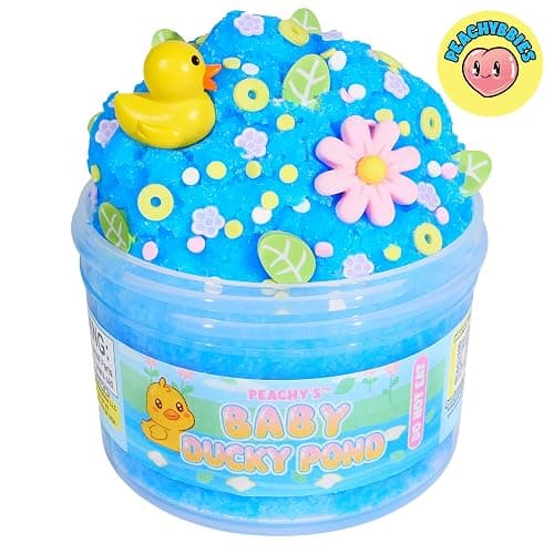 Peachybbies Baby Ducky Pond Cloud Slime, Made in USA, 7 oz. thumbnail 7