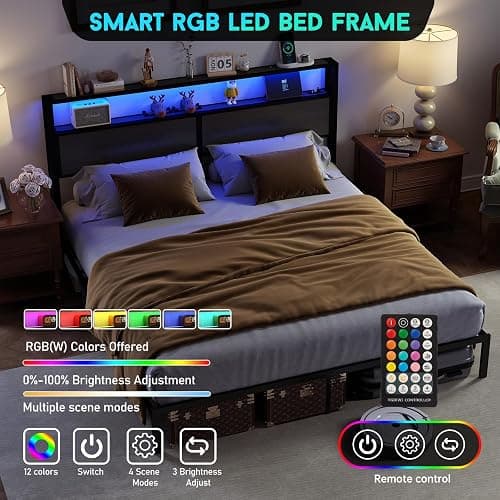 King Size Bed Frame LED  thumbnail 3