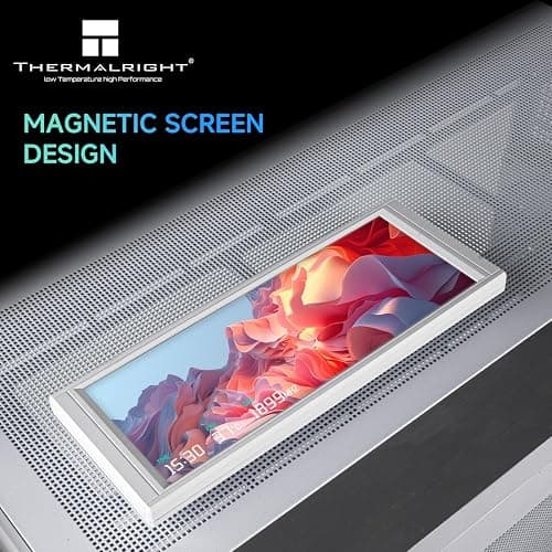 Thermalright TV LCD White Display Screen-Magnetic Suction,6.86" IPS Panel | 1280x480 Resolution for Static/Dynamic Image Switching, can be Paired with a Chassis/CPU Liquid Cooler(White) thumbnail 7