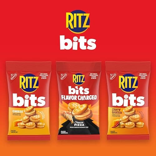 ​​RITZ Bits Flavor Charged Sandwich Crackers Variety Pack, 9 Bags​ | Snacks for Kids and Adults, Lunch Snacks thumbnail 5