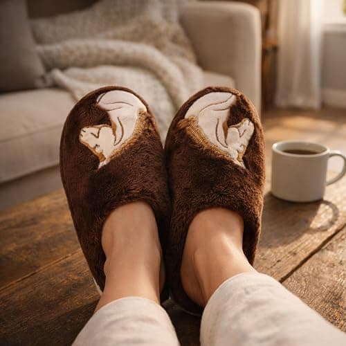 Jeasona Animal Slippers Women Sloth Horse Owl Penguin Elephant Gifts for Women thumbnail 2