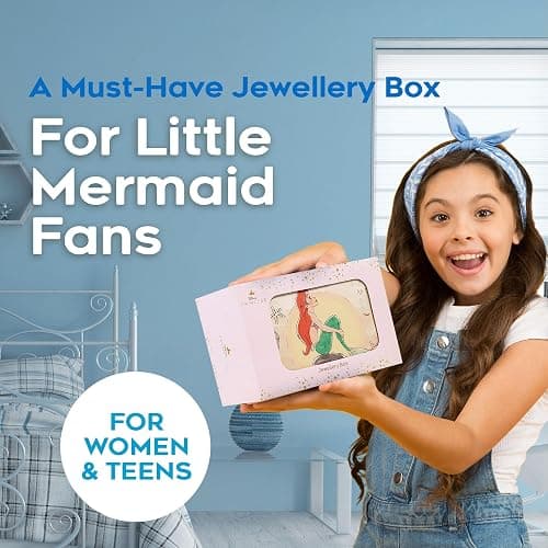 Disney Encanto Musical Jewellery Box for Girls Princess Frozen Storage Box with Spinning Mirabel The Little Mermaid Ariel Elsa Music Box, Gifts for Girls thumbnail 7
